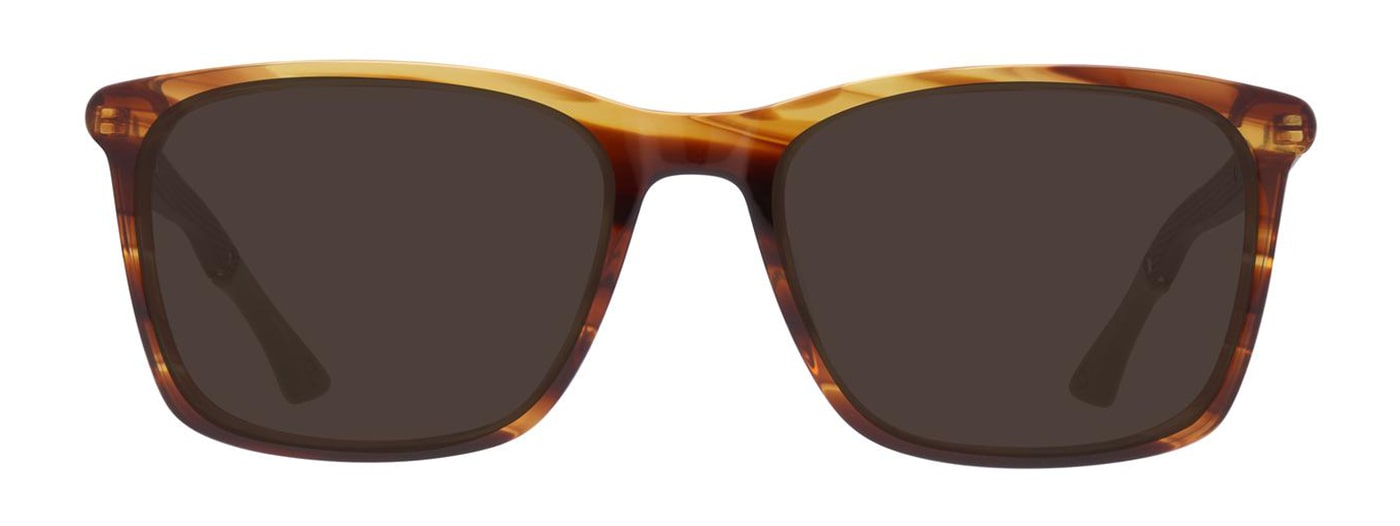 Front view of tortoiseshell, round Champion sunglasses